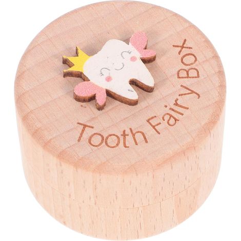 Boîte à Dents de Lait en Bois, Coffret Souvenir Compact (1/5)