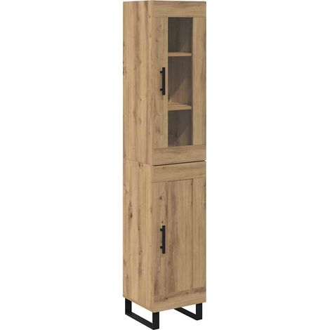 Maison Exclusive - Alacena Roble artesanal 34,5 x 34 x 180 cm Mad