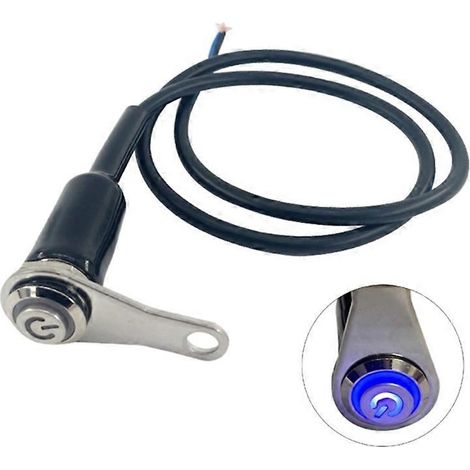 Interrupteur étanche pour guidon de moto, bouton marche/arrêt moteur autobloquant, 12 V (1/5)
