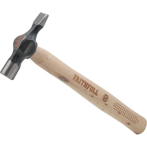 Faithfull Joiners Hammer FSC Hickory 8oz (227g) - Durable Wooden Handle for Carpentry and Joinery (1/2)