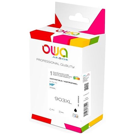 Cartouche Owa compatible HP 903XL noire pour imprimante jet d'encre