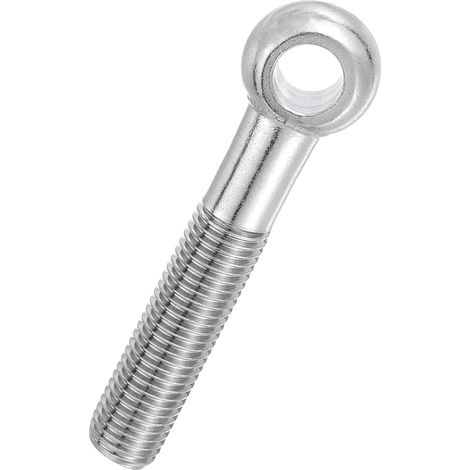 Boulon à Œil M20x110mm Boulon à Œillet de Levage pour Balancement d'Épaule, Vis Poisson en Acier Inoxydable 304, Filetage Métrique à Demi-Denture Trou Coulissant, Argentée (1/5)
