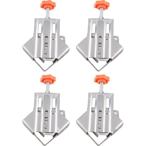 pincesSerre à angle droit pour bois de bricolage DIY - Clamp 90° mobile en acier (4 serres) (1/4)