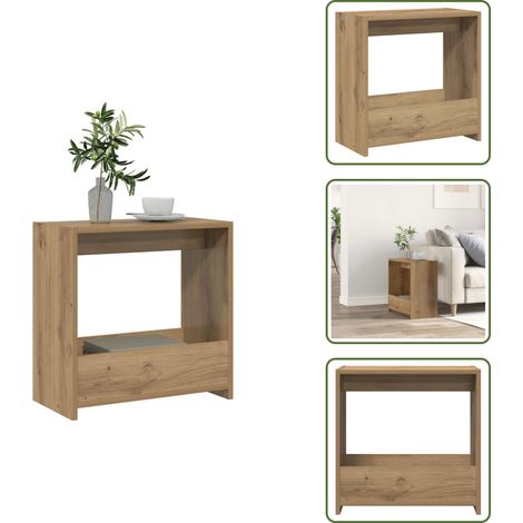 vidaXL Beistelltisch Artisan-Eiche 50x26x50 cm Holzwerkstoff (1/5)