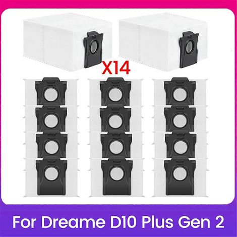 Sacs de nettoyage à vide de 14 pces pour D10 Plus Gen 2 Accessoires de nettoyage à vide, polyvalent et pratique (1/5)