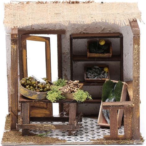 Bottega Scena per Presepe La Pescheria 20x14 cm 10737P (1/4)