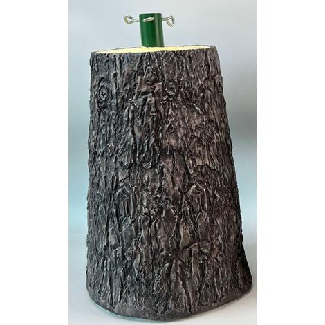 NATALE - BASE SUPPORTO ALBERO FORMA TRONCO H35CM MARRONE MAURER