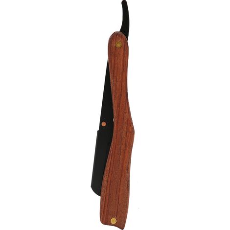 Herren-Rasiermesser S80-6 aus schwarzem, rutschfestem Holz (Klinge nicht enthalten) (1/5)