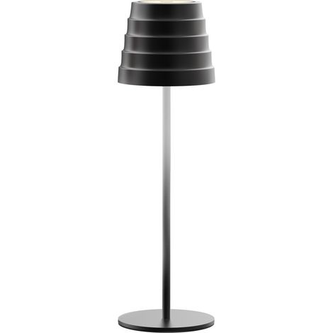 Lampada da tavolo led ricaricabile IP54 mod. Maya colore nero (1/4)