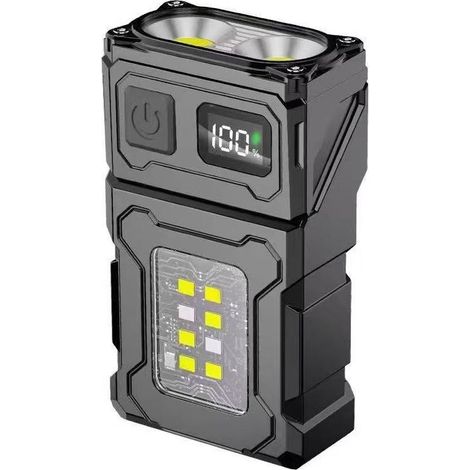 Torcia ricaricabile ad alta luminosità, mini torcia LED ultra potente, ricaricabile tramite USB C, piccola torcia (1/4)