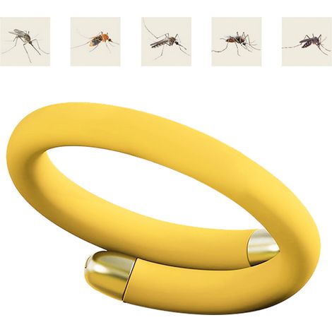 Bracelet anti-insectes pour enfants, ajustable et sûr, en silicone souple, avec 3 bâtonnets d'huiles essentielles pour le camping et les activités de plein air (Type 2). (1/5)