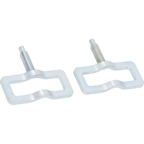 2 Auspuffkrümmerflansche, Stehbolzen-Reparatursatz, Ersatzbefestigungselemente für Ford V8-Trucks, robuste Schlauchschelle (1/5)