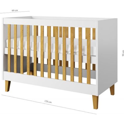 Lit bébé 60x120 Kocot Kids Kubi - Blanc (1/5)