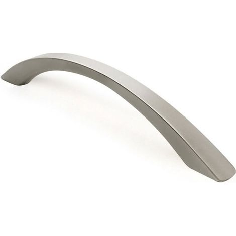 Poignée zamac - Décor : Chromé mat - Entraxe : 128 mm - Epaisseur : 10 mm - Hauteur : 32 mm - Longueur : 153 mm - Matériau : Zamac - FOSUN