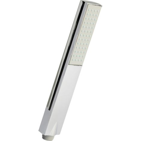 Nuie Chrome Rectangular Easyclean Shower Handset - HO306 (1/2)