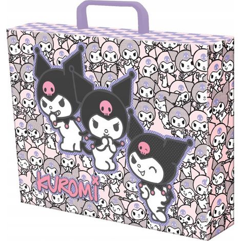 Mappe mit Griff A4 9cm kuromi pink Bambino (1/2)