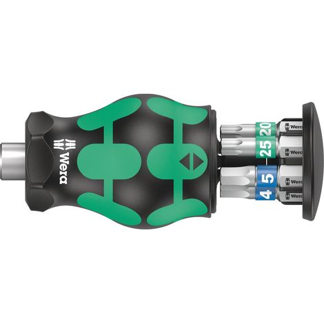 Wera Kraftform Kompakt Stubby Magazin 3 05008875001 Jeu d'embouts TORX, 6 pans intérieurs avec porte