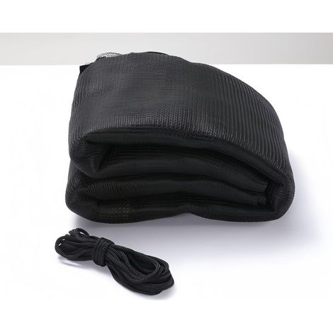 Universelles Trampolin-Sicherheitsnetz, 244 cm, Ersatznetz für Indoor- und Outdoor-Trampoline, für 6 Stangen, schwarz, rund (1/5)