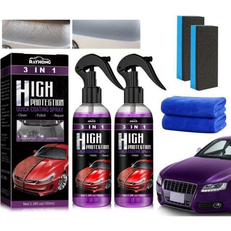 High Protection 3 en 1 Voiture Revêtement en Céramique De Voiture Traitement Ceramique Voiture Ceramique Voiture Auto Coating Spray (1/5)