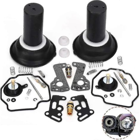 Kit de réparation de carburateur pour Yamaha Virago 500 XV500 avec joints de piston, joints d'étanchéité et pointeau. (1/5)