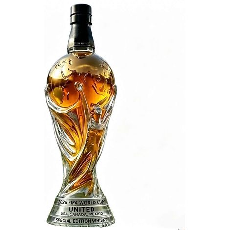 Glass Soccer Ball Whisky Decanter avec Stopper - Football Fan Decanter pour Home Bar, Office Desk