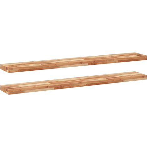 Maison Exclusive - Schweberegale 2 Stk. 160x20x4 cm Massivholz Ak