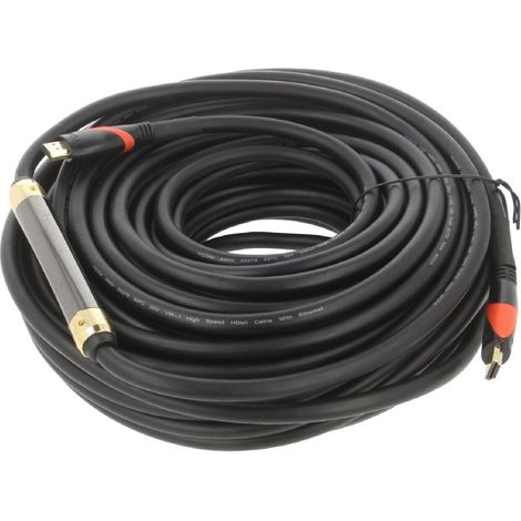 Cable HDMI 1.4 male des deux cotes 25m noir