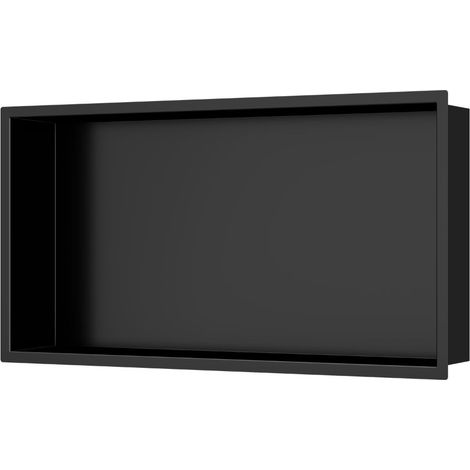 Ceramia Timeless Cabina de ducha empotrada, Acero inoxidable 304, 60x30x10cm, Negro mate (1/3)