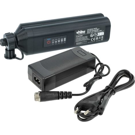 vhbw Cargador incl. batería (5000 mAh) compatible con Daiwa Tanacom 500 750, Hyper 500FE, Bull 750, 1000 baterías Li-Ion (1/4)