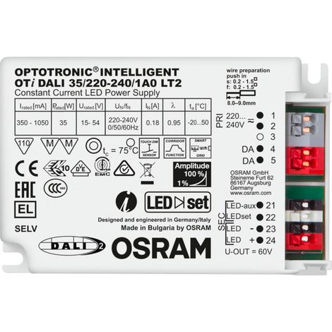 Ledvance OTi DALI 35/220-240/1A0, OPTOTRONIC, 100k h, boîtier en plastique, 4052899488168 (1/3)