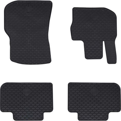 Car Mat 4 pcs Black suitable for BMW X3, X4 2018-4D Aft Rubber vidaXL