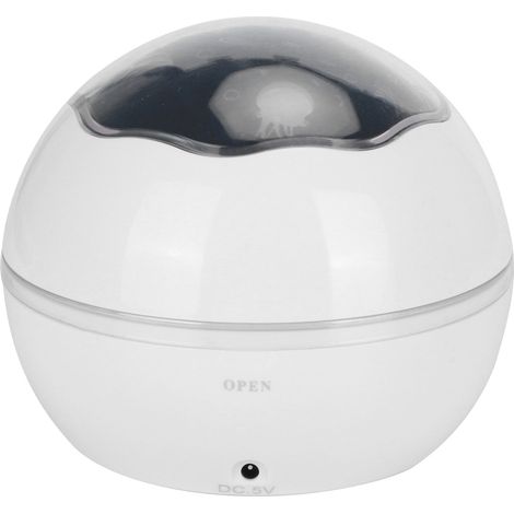 Romantische LED-Nachtlicht-Projektorlampe, 8 Farbmodi, Schlafzimmerdekoration, USB-Akkubetrieb, Weiß (1/5)