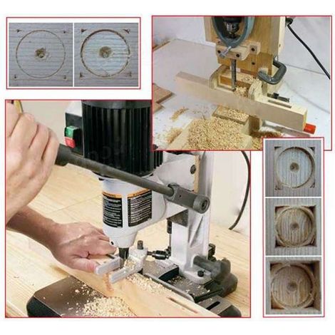 4pcs Bit per trapano a foro quadrato 1/4 5/16 3/8 1/2 Mortizzazione in legno Strutture per la perforazione della perforazione (1/5)