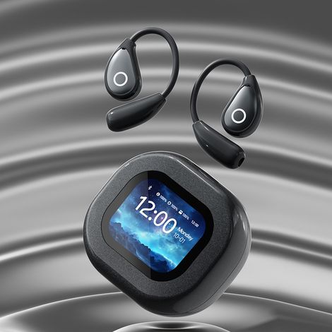 Nouveau casque Bluetooth M94 à crochet d'oreille, écran tactile, longue durée de vie, casque Bluetooth sans fil non iCouleur de l'étain (1/5)