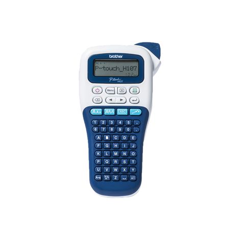 Impresora Brother P-Touch  PT-H107B  Monocromo  Transferencia térmica  Color del producto: Azul - Blanco (1/3)