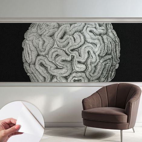 Papier peint autocollant avec imprimé pour décoration intérieure pour rénovation a motif Structure sphérique 250x104 cm (1/5)