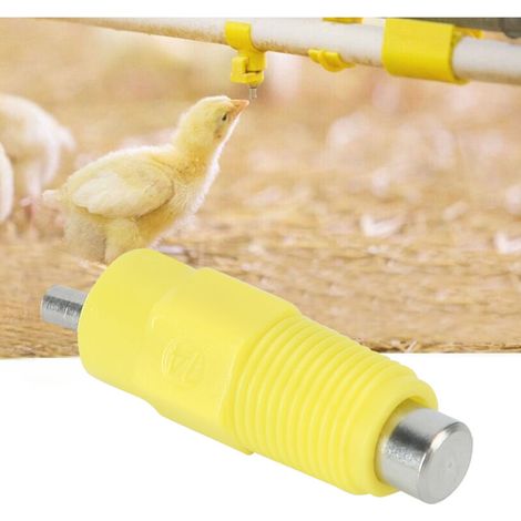 10 Pièces Abreuvoirs Automatiques Détachables pour Volailles, Adaptés aux Tubes Carrés (1/4)