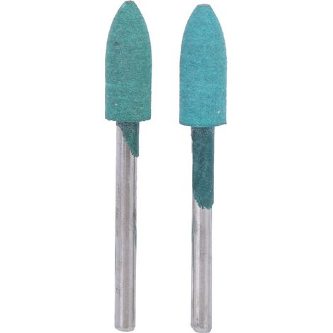 Ortviai Embouts de polissage en caoutchouc vert coniques pour meuleuse – 100 pièces, tige 3 mm, diamètres 3/4/5/6 mm (1/5)