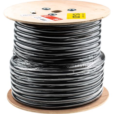 Rs Pro – Câble d'alimentation 3G4 mm² – Gaine CPE noir retardant à la flamme – Longueur 50m – Courant 35A – Tension 450/750V