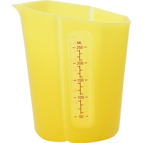 Nouveau gobelet doseur pliable en silicone, grande capacité, gradué en millilitres, outil de mesure de cuisine semi-transparent, gobelet doseur en silicone souple (lot de 3) (1/4)