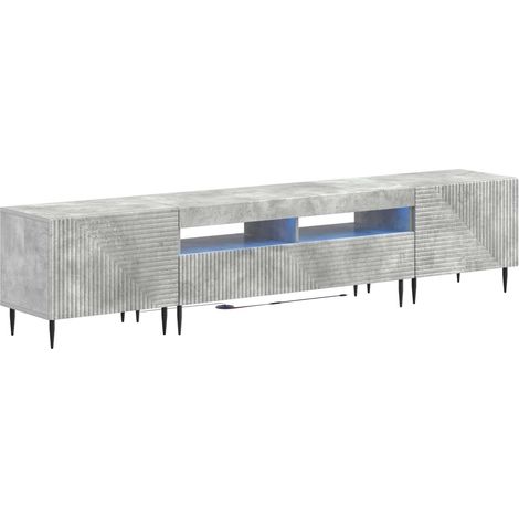 Maison Exclusive - Mobile TV LED a 3 pezzi Grigio Cemento Legno ingegnerizzato (1/5)