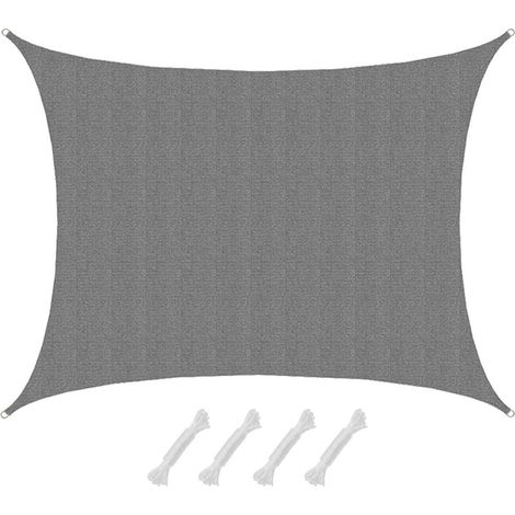 UV Sonnensegel Wasserdurchlässig 7x5 - Rechteckig - Sonnenschutz Garten Terrasse