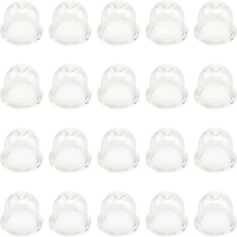 20 Pièces Carburateur Amorce Pompe Ampoule 19 mm Poire Pompe Amorcage Accessoires de Carburateur pour Debroussailleuse Tronçonneuse Souffleur Tondeuse - Bluedeer (1/4)