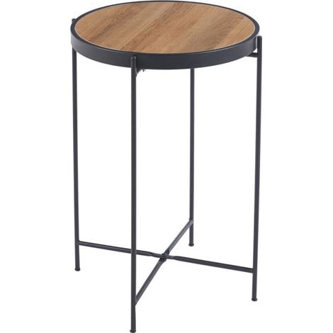 Tisch Sven Ø38x56 natürliche Holzoptik