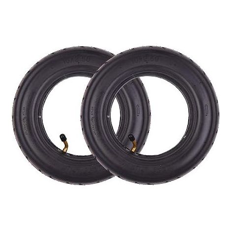 Set of 2 10x2.50 10" inner tubes, 45° TR87 Valve (1/5)