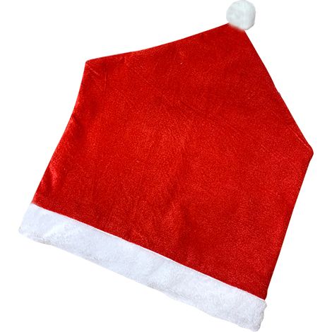 Coprisedia Natalizi con Cappello di Babbo Natale Rosso Copri Sedie 50x60 cm 6Pz (1/6)