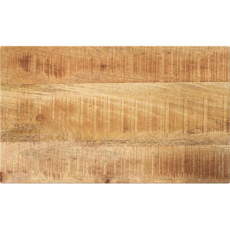 Tischplatte 60x20x2,5 cm Rechteckig Raues Massivholz Mango (1/5)