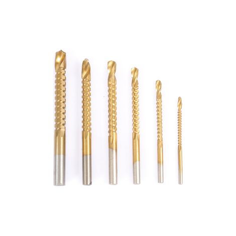 4 lots de 6 forets à dents 3‑8 mm – Mèche à rainurer pour bois tendre – Perçage pour assemblage et chevilles