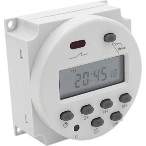 Relais numérique programmable à cristaux liquides CN101A 12 V CC 16 A SPST (1/4)