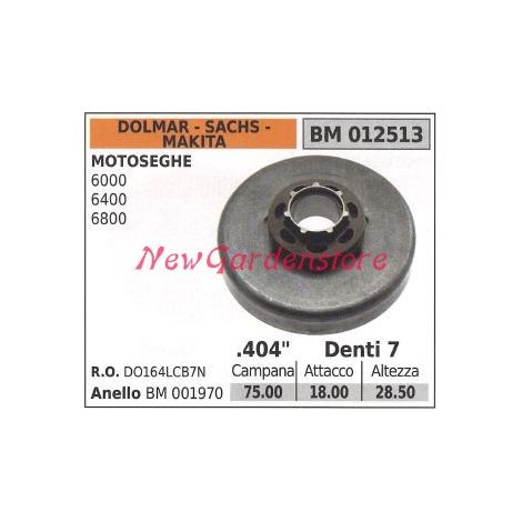 Ritzel DOLMAR Kettensägemotor 6000 6400 6800 .404' Zähne 7 012513